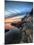 Bass Harbor Head Lighthouse at Sunset, Maine-George Oze-Mounted Photographic Print