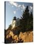 Bass Harbor Head Lighthouse in Late Afternoon, Bass Harbor, Mount Desert Island, Maine, USA-Michel Hersen-Stretched Canvas