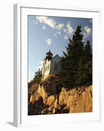 Bass Harbor Head Lighthouse in Late Afternoon, Bass Harbor, Mount Desert Island, Maine, USA-Michel Hersen-Framed Photographic Print