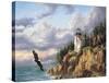 Bass Harbor Head Lighthouse-Rudi Reichardt-Stretched Canvas