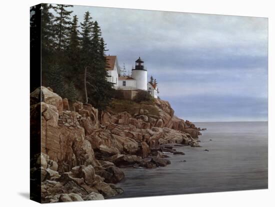 Bass Harbor Light-David Knowlton-Stretched Canvas