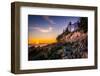 Bass Harbor Lighthouse at Sunset, in Acadia National Park, Maine.-Jon Bilous-Framed Photographic Print