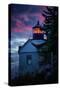 Bass Harbor Lighthouse Detail at Sunset, Maine-null-Stretched Canvas