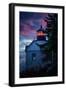 Bass Harbor Lighthouse Detail at Sunset, Maine-null-Framed Photographic Print