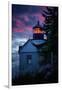 Bass Harbor Lighthouse Detail at Sunset, Maine-null-Framed Photographic Print