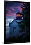 Bass Harbor Lighthouse Detail at Sunset, Maine-null-Framed Photographic Print