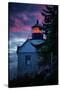 Bass Harbor Lighthouse Detail at Sunset, Maine-null-Stretched Canvas