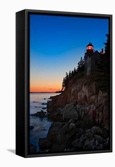 Bass Harbor Lighthouse Maine-Steve Gadomski-Framed Stretched Canvas