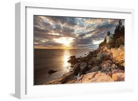 Bass Harbor Lighthouse-Michael Hudson-Framed Art Print