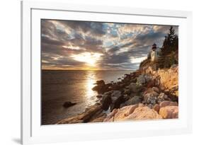 Bass Harbor Lighthouse-Michael Hudson-Framed Art Print