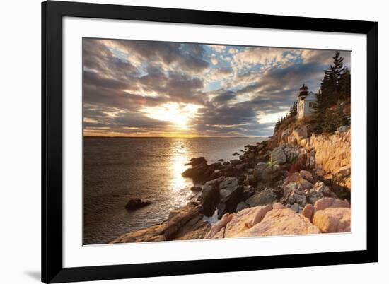 Bass Harbor Lighthouse-Michael Hudson-Framed Art Print