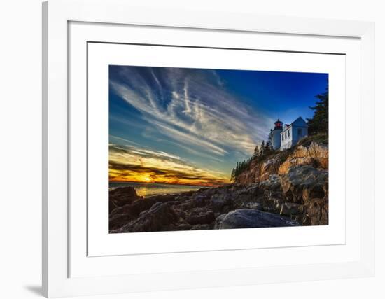 Bass Harbor Lighthouse-Robert Lott-Framed Giclee Print