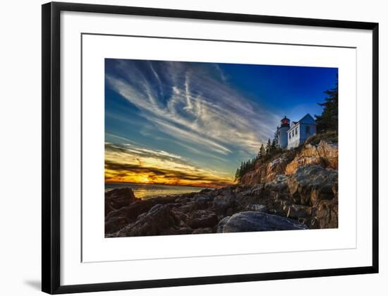 Bass Harbor Lighthouse-Robert Lott-Framed Giclee Print