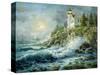 Bass Harbor Lighthouse-Nicky Boehme-Stretched Canvas