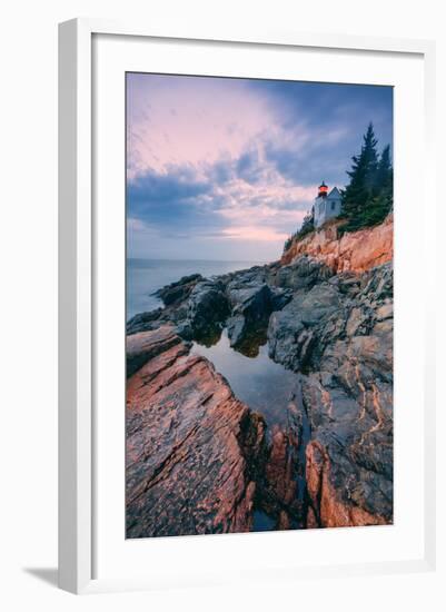 Bass Harbor Mood, Acadia National Park, Maine-Vincent James-Framed Premium Photographic Print