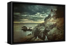 Bass Harbor Mood-Vincent James-Framed Stretched Canvas