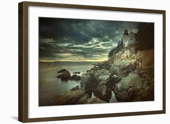 Bass Harbor Mood-Vincent James-Framed Photographic Print