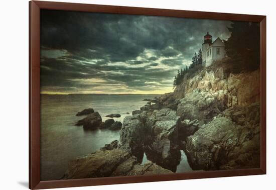 Bass Harbor Mood-Vincent James-Framed Photographic Print