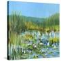 Bass Lake Water Lilies-Libby Smart-Stretched Canvas