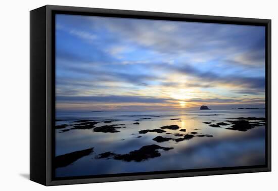 Bass Rock at Dawn, North Berwick, Scotland, UK, August. 2020Vision Book Plate-Peter Cairns-Framed Stretched Canvas