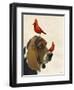 Basset Hound and Birds-Fab Funky-Framed Art Print