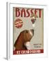 Basset Hound Ice Cream-Fab Funky-Framed Art Print