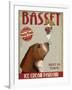 Basset Hound Ice Cream-Fab Funky-Framed Art Print