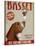 Basset Hound Ice Cream-Fab Funky-Stretched Canvas