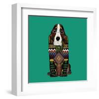 Basset Hound Jade-Sharon Turner-Framed Art Print