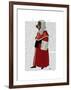 Basset Hound Judge Full-Fab Funky-Framed Art Print