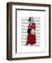 Basset Hound Judge Full-Fab Funky-Framed Art Print