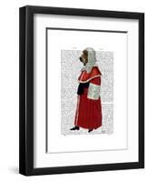 Basset Hound Judge Full-Fab Funky-Framed Art Print