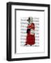 Basset Hound Judge Full-Fab Funky-Framed Art Print