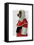 Basset Hound Judge Portrait-Fab Funky-Framed Stretched Canvas