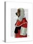 Basset Hound Judge Portrait-Fab Funky-Stretched Canvas