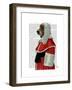 Basset Hound Judge Portrait-Fab Funky-Framed Art Print