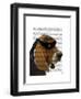 Basset Hound Ninja-Fab Funky-Framed Art Print