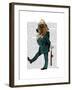 Basset Hound Policeman-Fab Funky-Framed Art Print