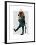 Basset Hound Policeman-Fab Funky-Framed Art Print