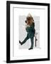 Basset Hound Policeman-Fab Funky-Framed Art Print