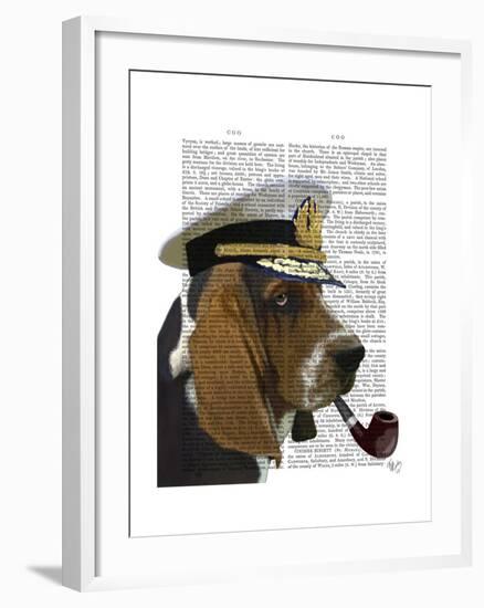 Basset Hound Sea Dog-Fab Funky-Framed Art Print