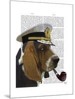 Basset Hound Sea Dog-Fab Funky-Mounted Art Print