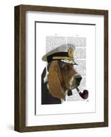 Basset Hound Sea Dog-Fab Funky-Framed Art Print