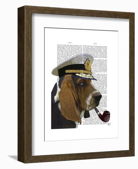 Basset Hound Sea Dog-Fab Funky-Framed Art Print