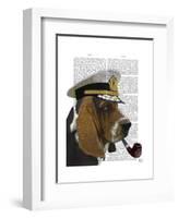 Basset Hound Sea Dog-Fab Funky-Framed Art Print