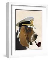 Basset Hound Sea Dog-Fab Funky-Framed Art Print