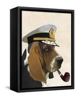 Basset Hound Sea Dog-Fab Funky-Framed Stretched Canvas