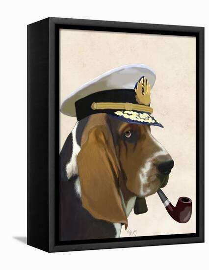 Basset Hound Sea Dog-Fab Funky-Framed Stretched Canvas