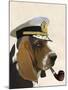 Basset Hound Sea Dog-Fab Funky-Mounted Art Print