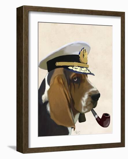 Basset Hound Sea Dog-Fab Funky-Framed Art Print